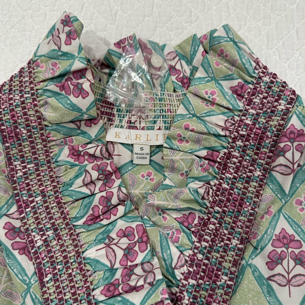 Karlie Multicolor Patterned Blouse - image 5